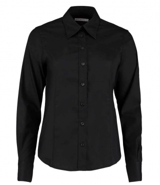 Kustom Kit K702 Ladies Premium Long Sleeve Tailored Oxford Shirt